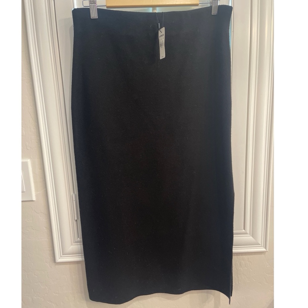 Express Black Sweater Pencil Skirt